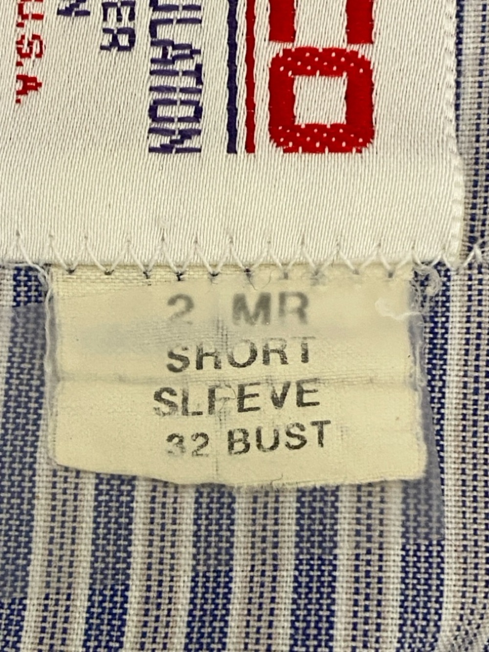Y2K l Elbeco l Lot of 4 USPS Retail Clerk Striped Short Sleeve Shirts - Picture 5 of 16